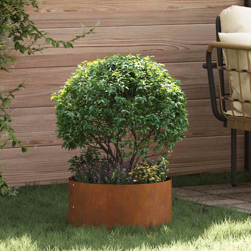 Hageplanter 40x40x20 cm i Corten Stål