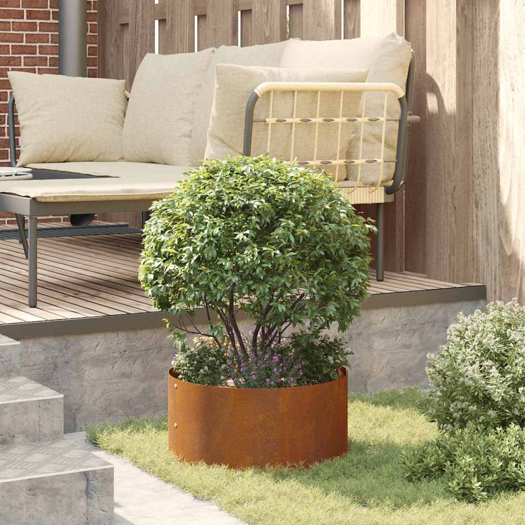 Hageplanter 40x40x20 cm i Corten Stål