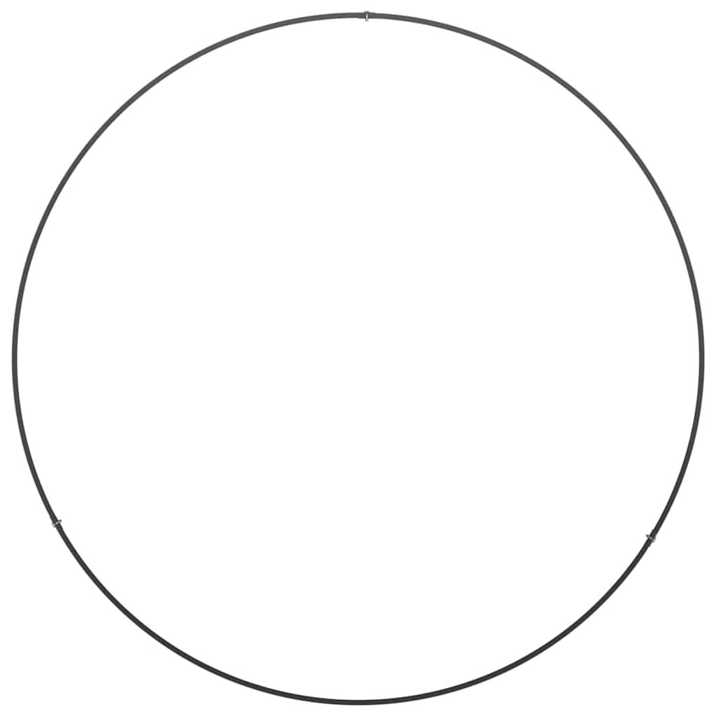 Hageblomsterpotte 5 pcs Svart 80 x 80 x 12 cm Kaldvalsestål