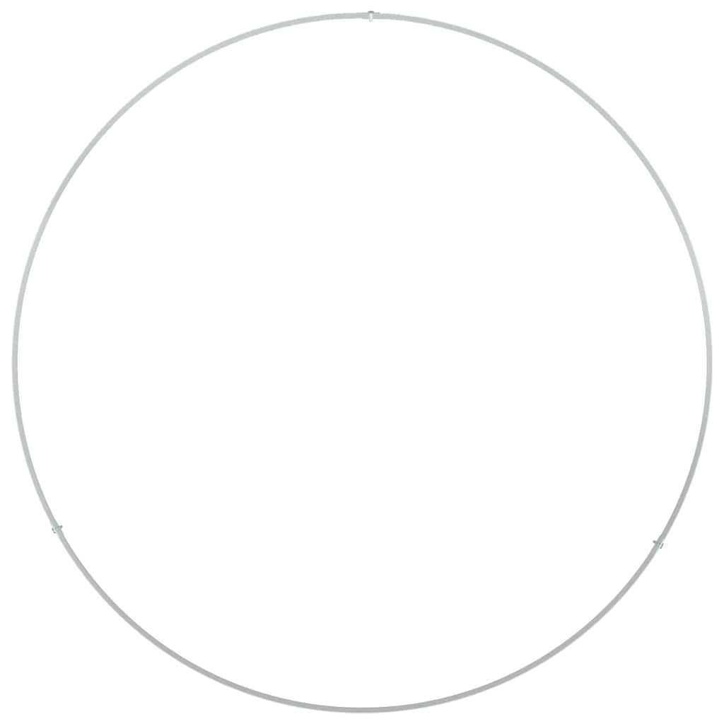 Hageblomsterpotte 5 pcs Hvit 80 x 80 x 12 cm Kaldvalsestål