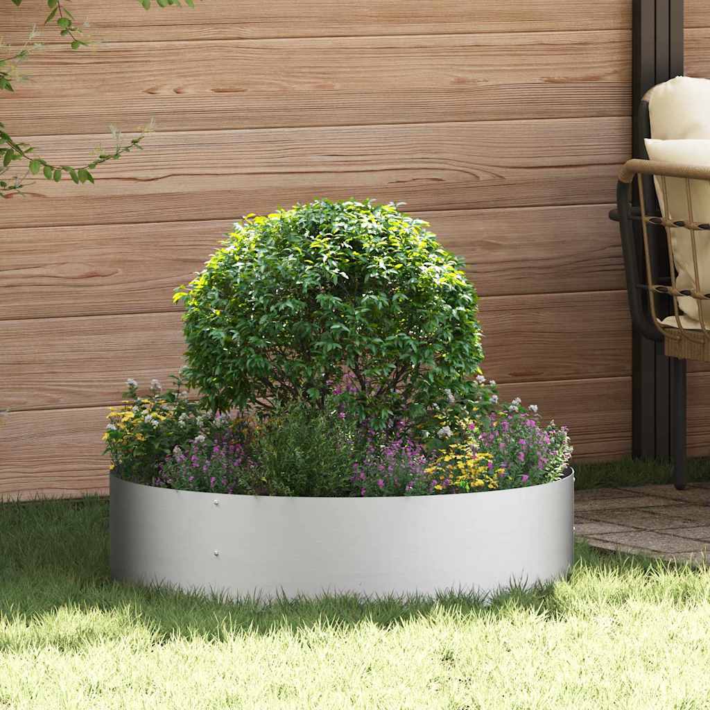 Hageplantere 5 stk 80x80x20 cm Galvanisert Stål