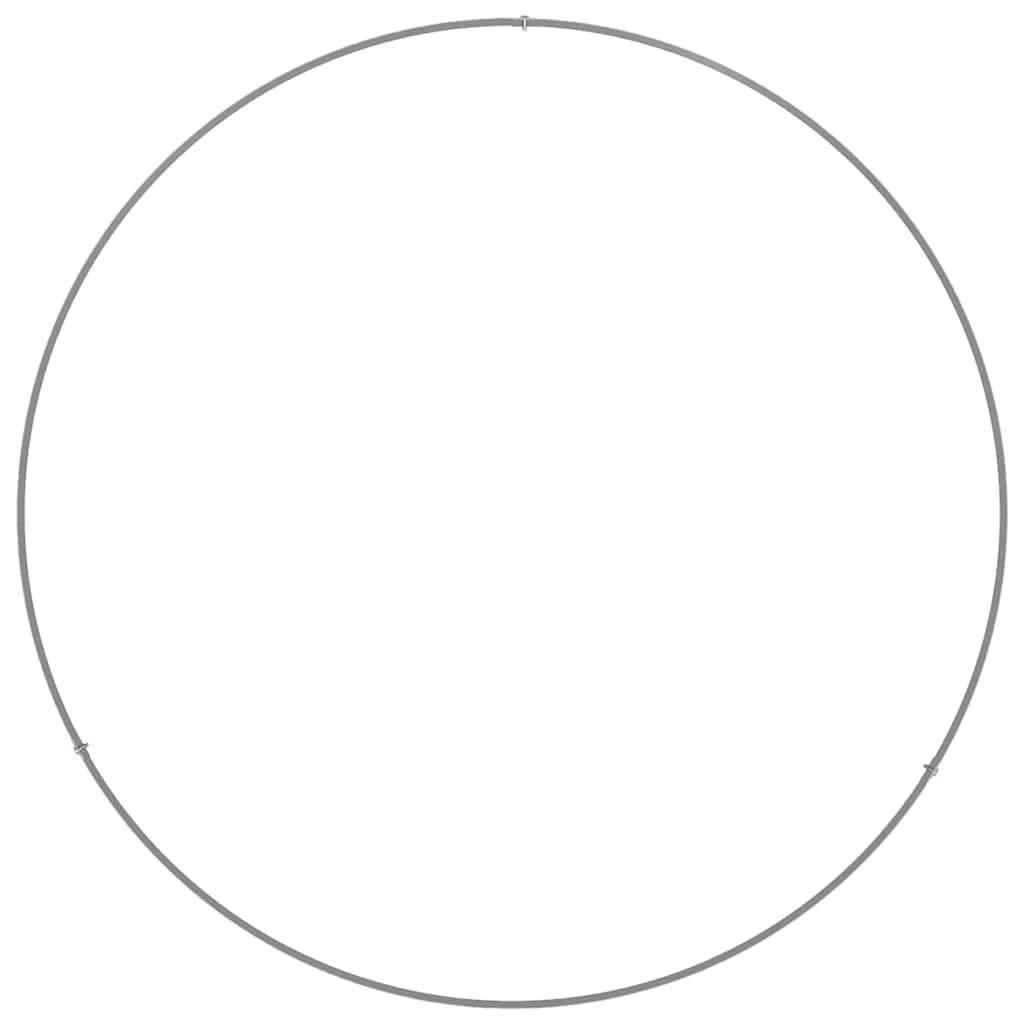 Hageblomsterpotte 5 pcs sølv 80 x 80 x 12 cm Galvanisert Stål