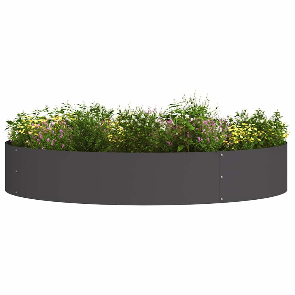 Hage Planteholder Svart 120x120x20 cm i Stål