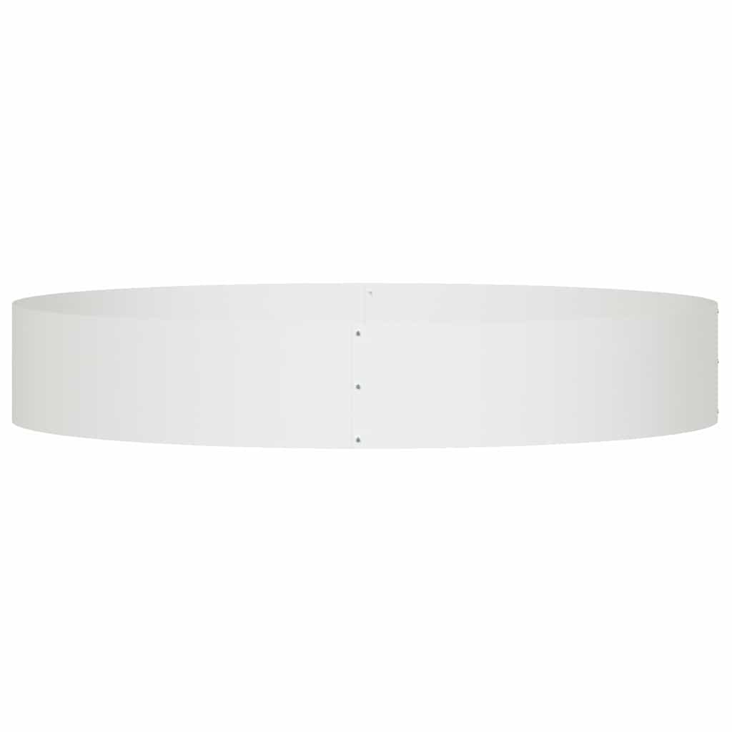 Hageplantere 5 stk Hvit 120x120x20 cm i Stål