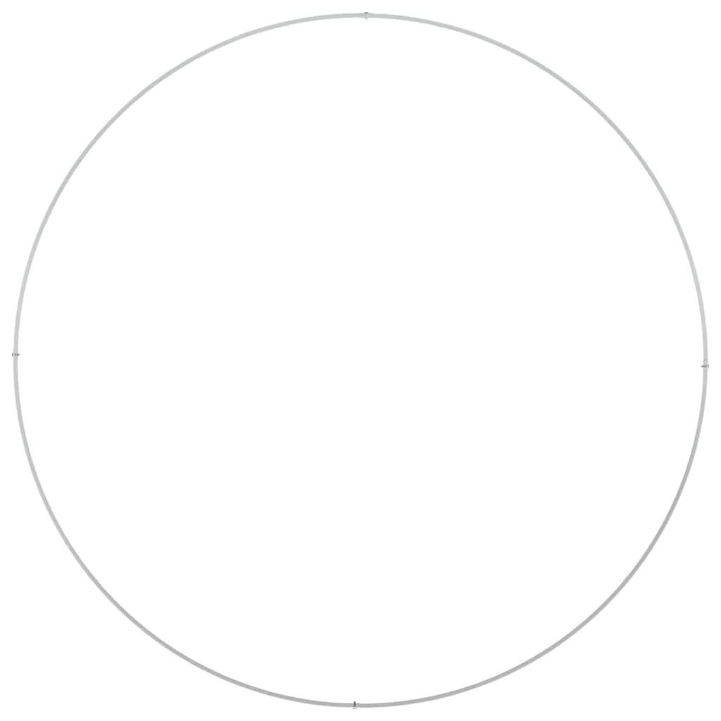 Hageblomsterpotte 5 pcs Hvit 120 x 120 x 20 cm Kaldvalsestål