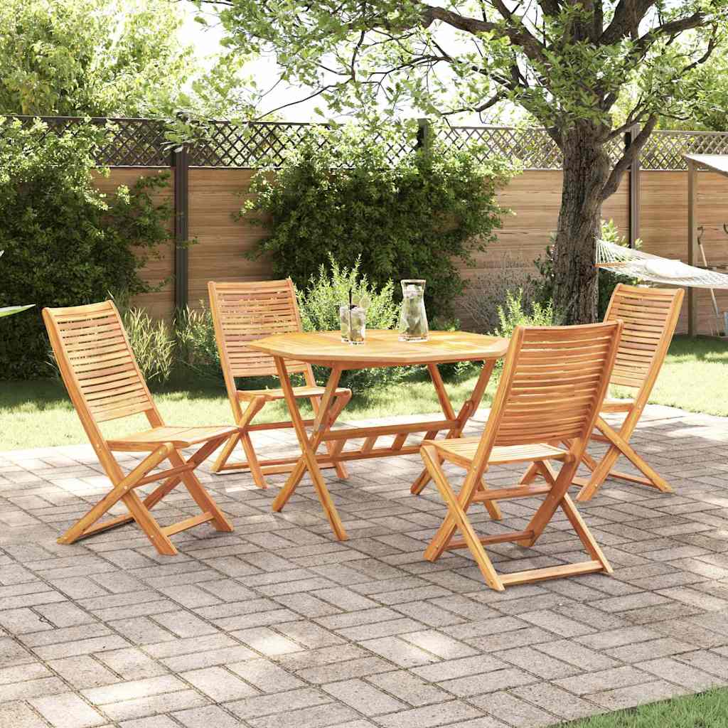 Hage Spisegruppe 5 pcs Brun heltre akasie