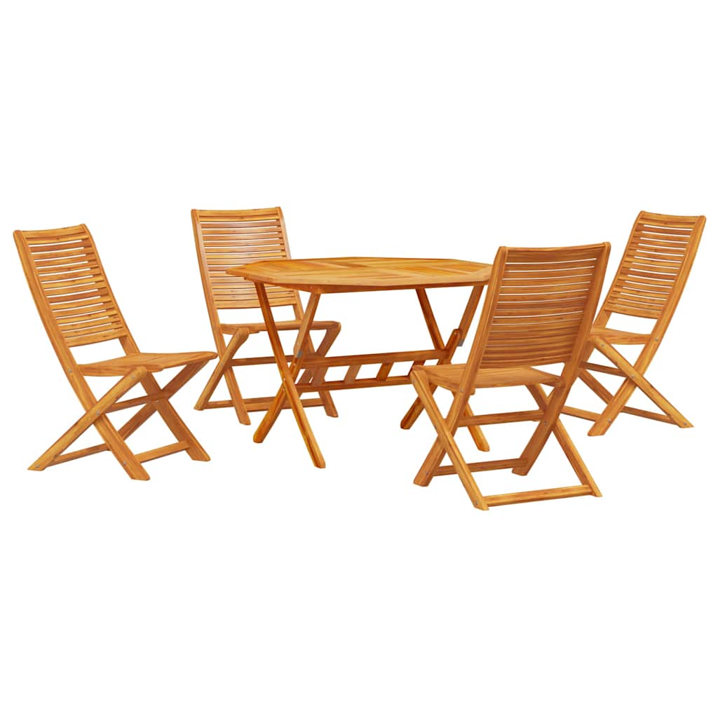 Hage Spisegruppe 5 pcs Brun heltre akasie