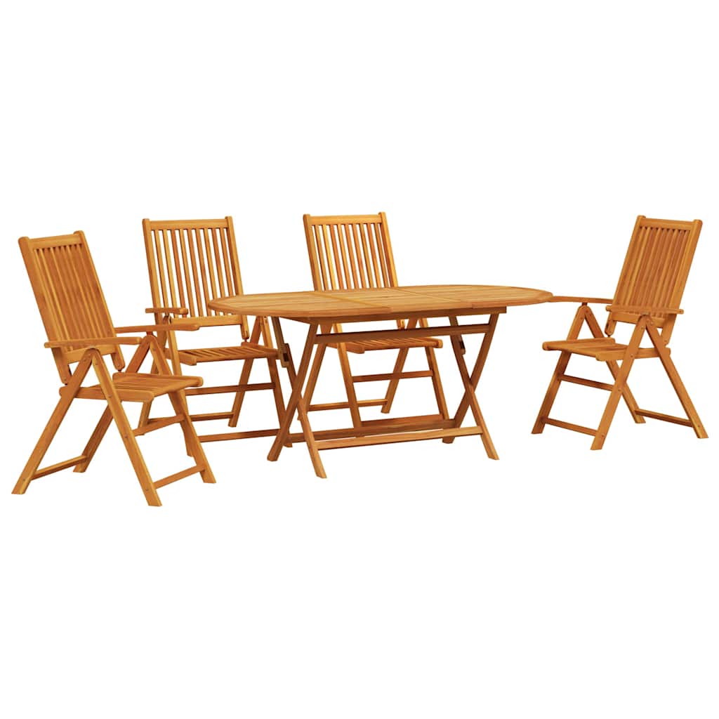 Hage Spisegruppe 5 pcs Brun heltre akasie