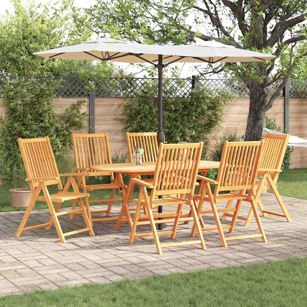 Hage Spisegruppe 7 pcs Brun heltre akasie