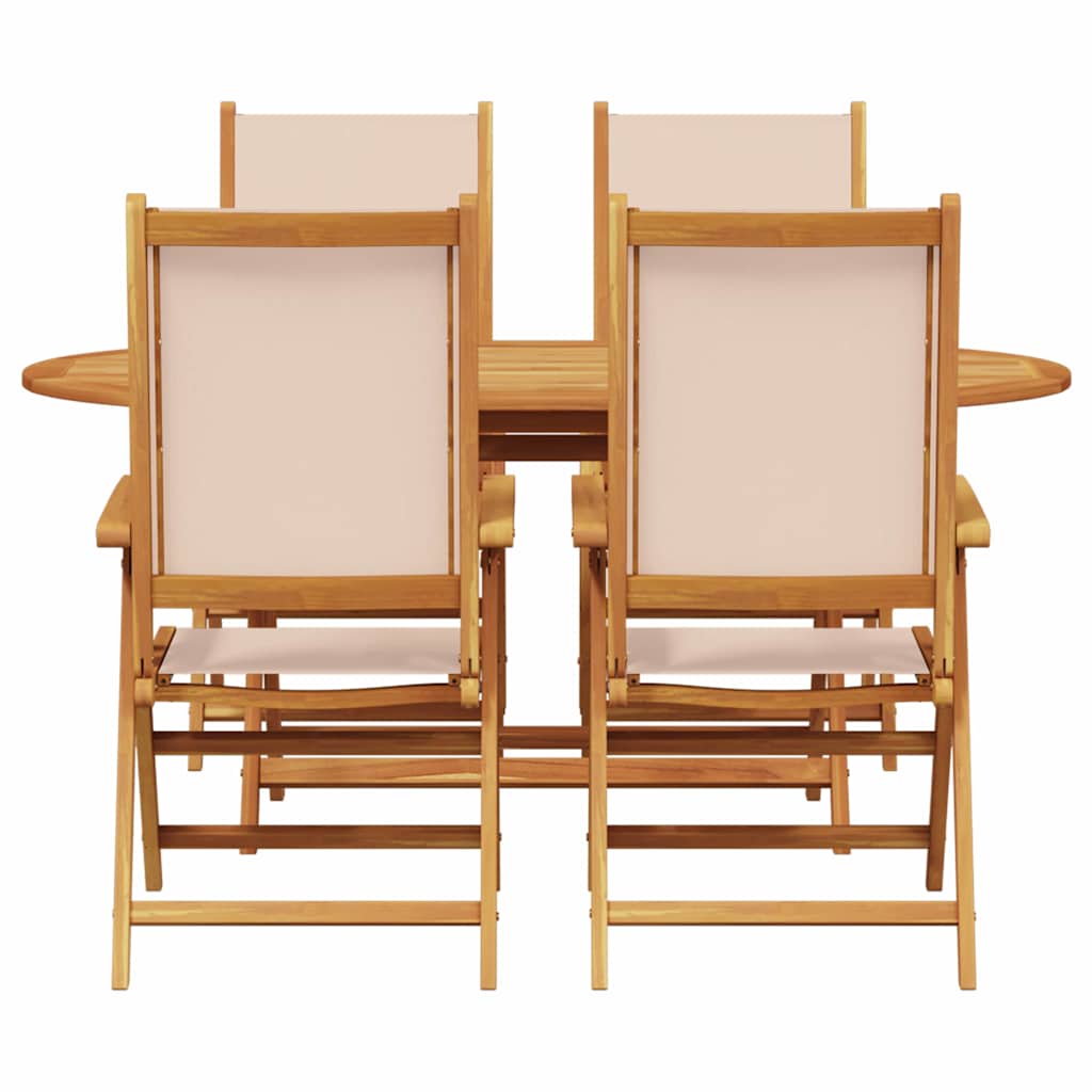 Hage Spisegruppe 5 pcs Beige heltre akasie