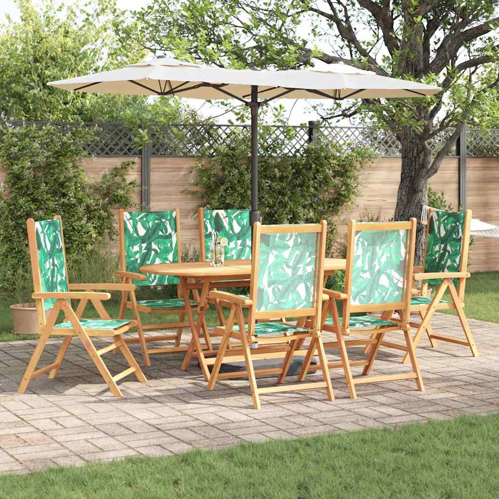 Hage Spisegruppe 7 pcs Bladmønster heltre akasie