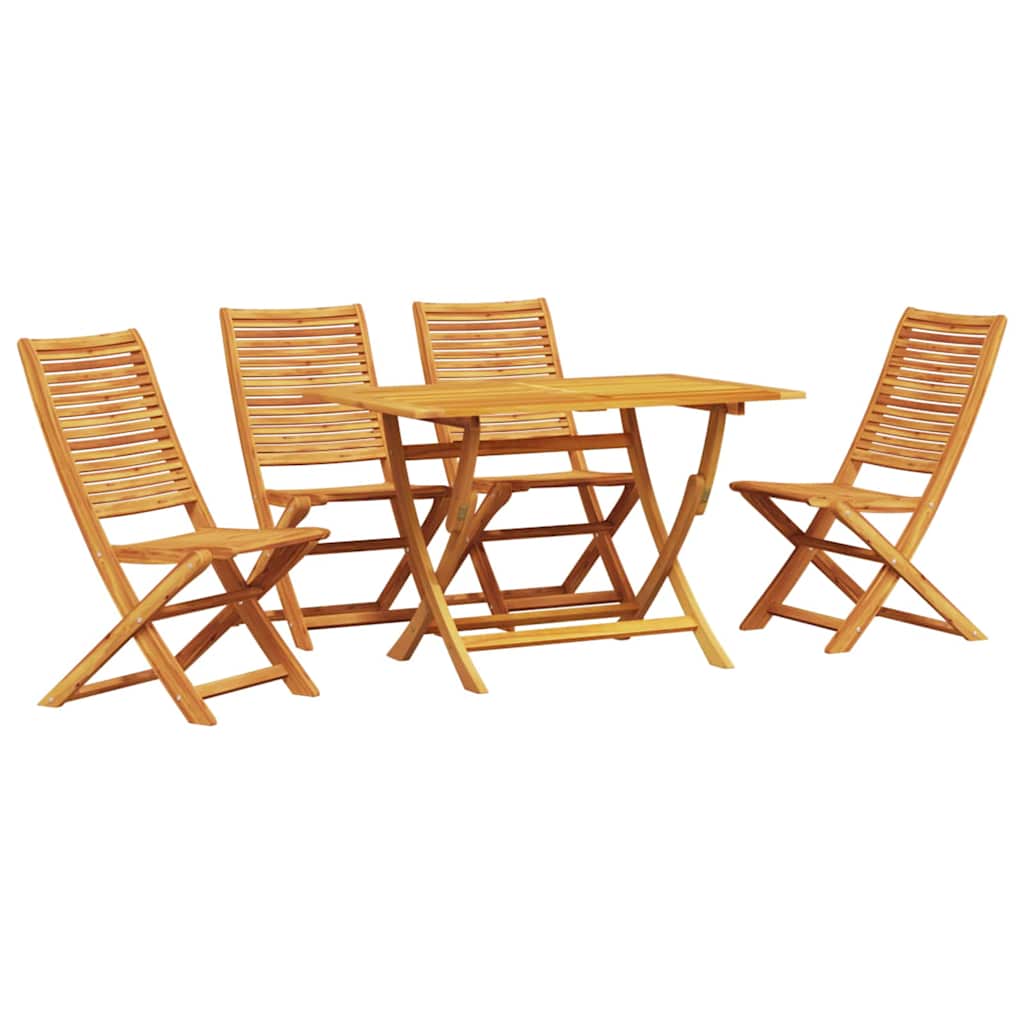 Hage Spisegruppe 5 pcs Brun heltre akasie