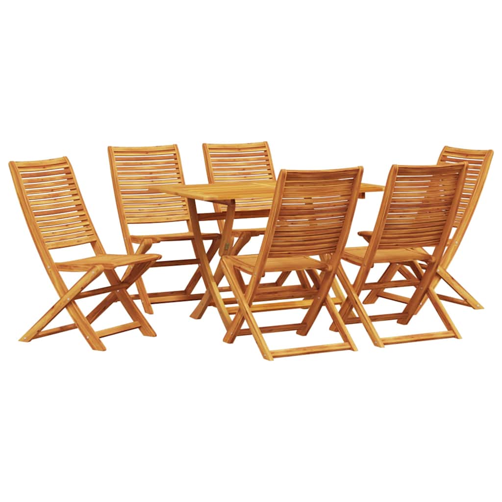 Hage Spisegruppe 7 pcs Brun heltre akasie