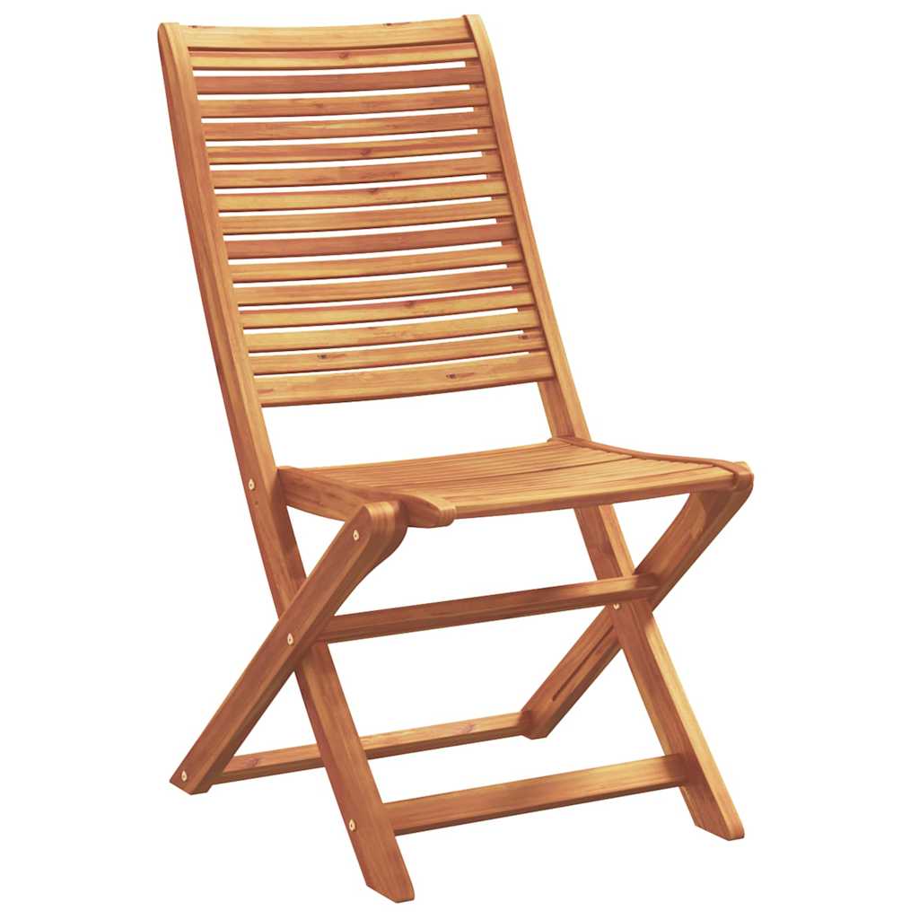 Hage Spisegruppe med pute Folding 5 pcs Brun heltre akasie