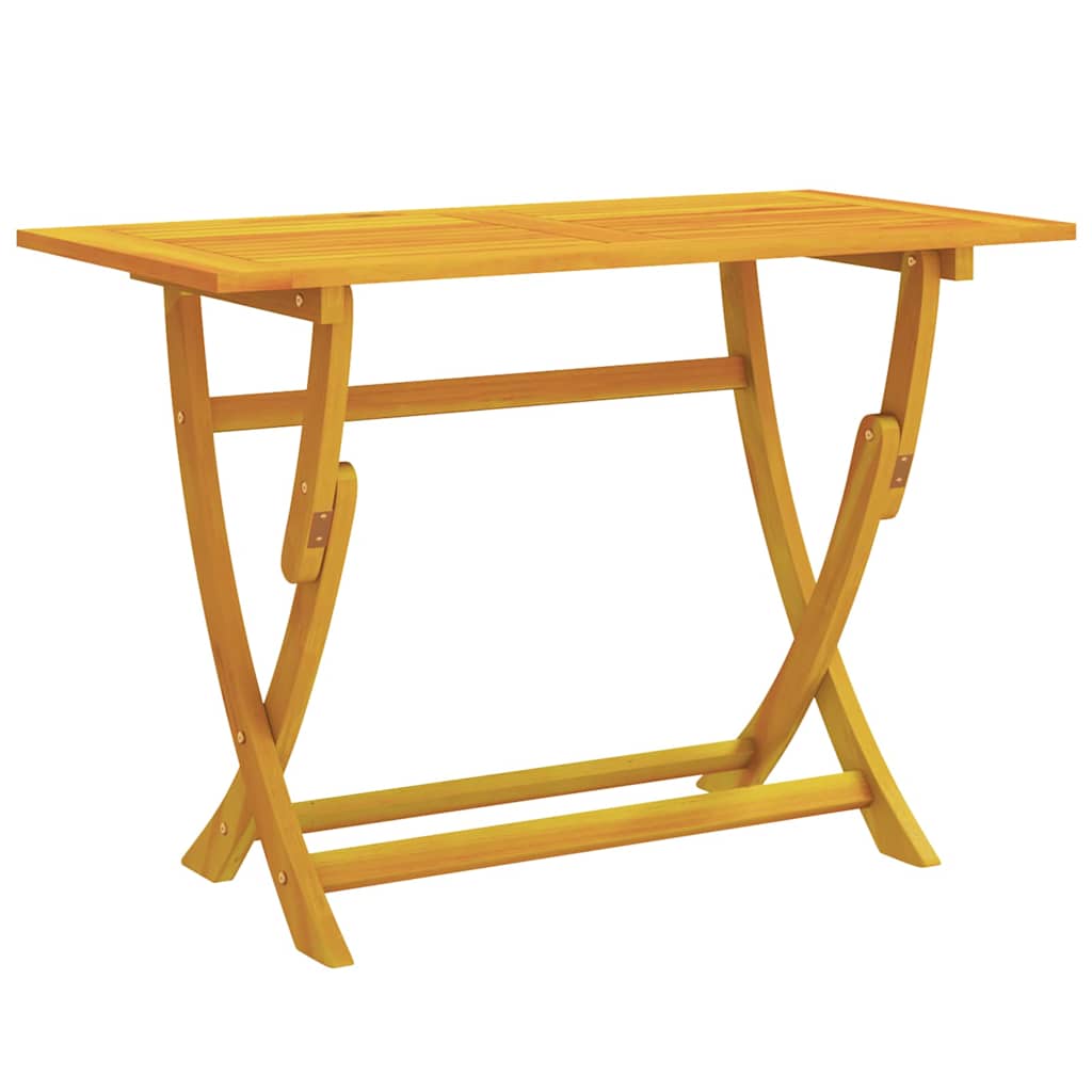 Hage Spisegruppe med pute Folding 5 pcs Brun heltre akasie