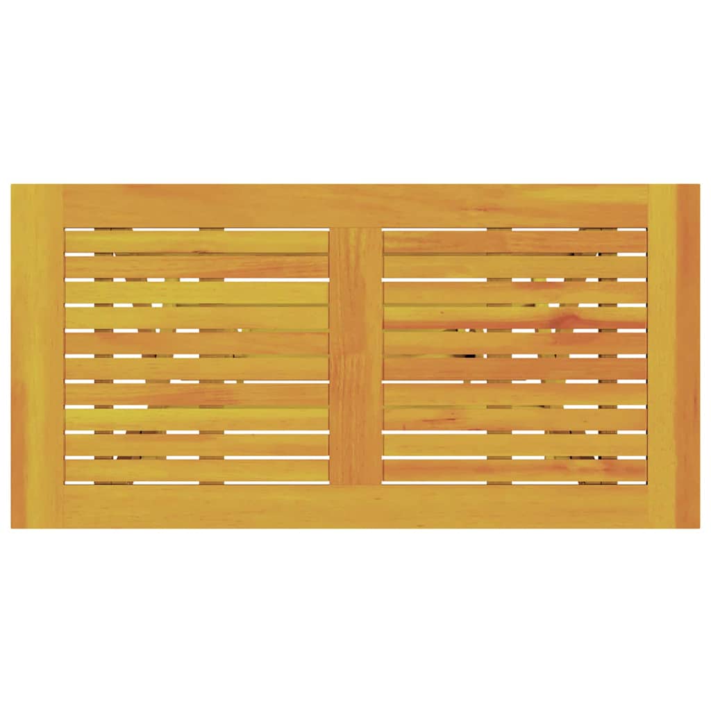 Hage Spisegruppe med pute Folding 5 pcs Brun heltre akasie