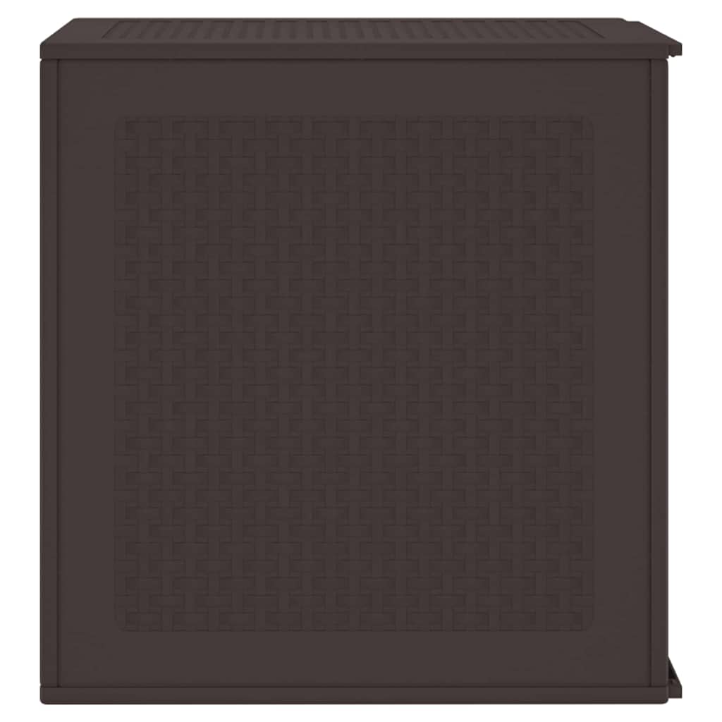 Hageoppbevaringskasse Brun 55x53x57 cm PP