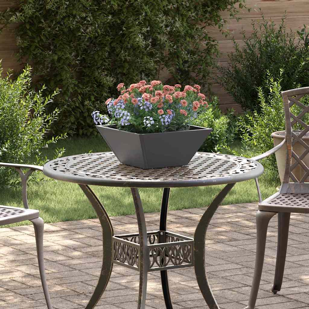Hagebolle Plantetoppe Svart 35x35x15 cm i Stål