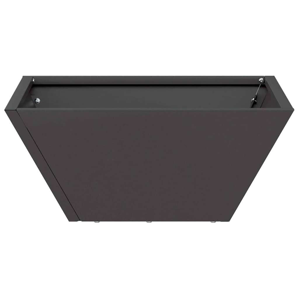 Hagebolle Plantetoppe Svart 35x35x15 cm i Stål