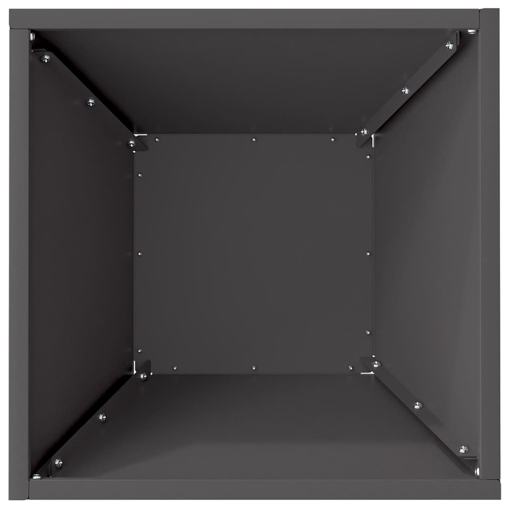 Hagebolle Plantetoppe Svart 35x35x15 cm i Stål