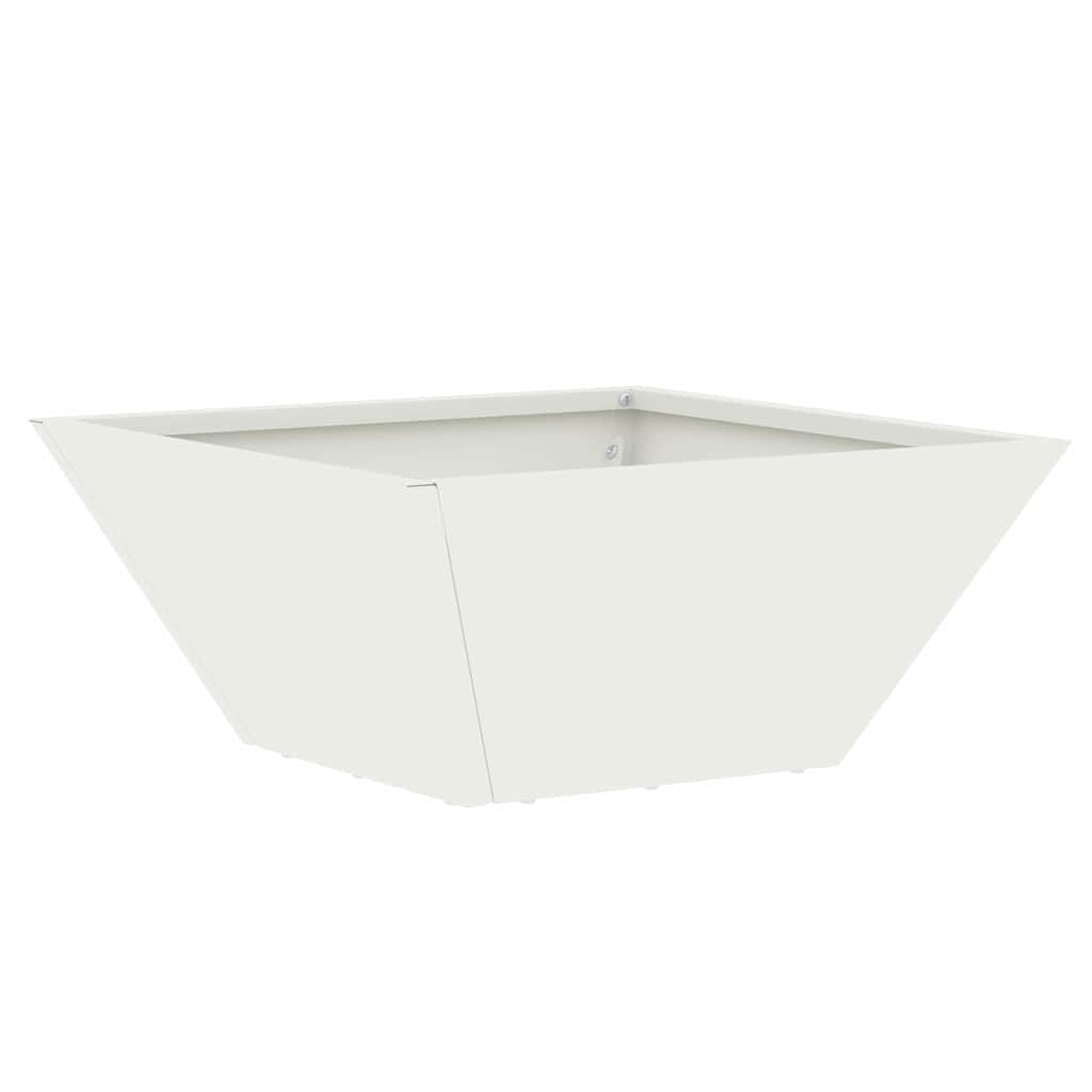 Hagebolle Potte Hvit 35 x 35 x 15 cm i Stål