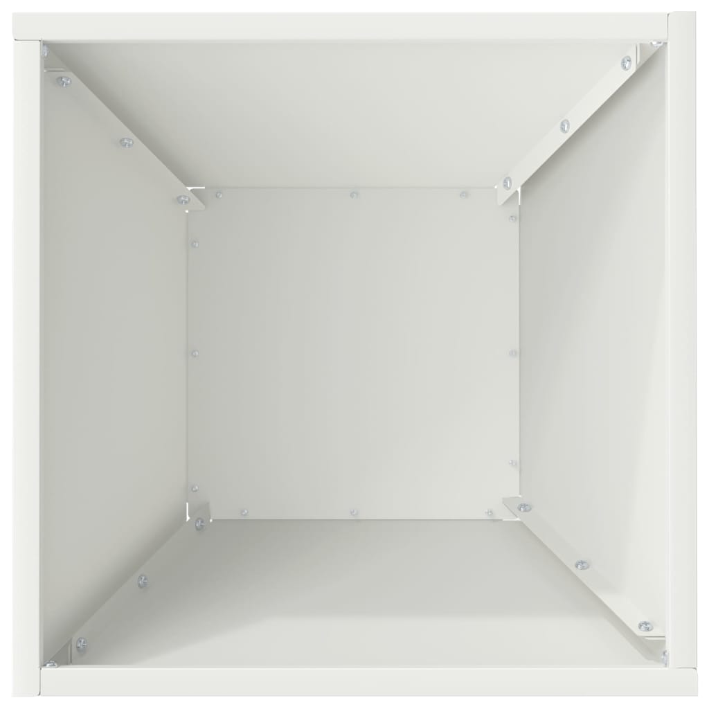 Hagebolle Potte Hvit 35 x 35 x 15 cm i Stål
