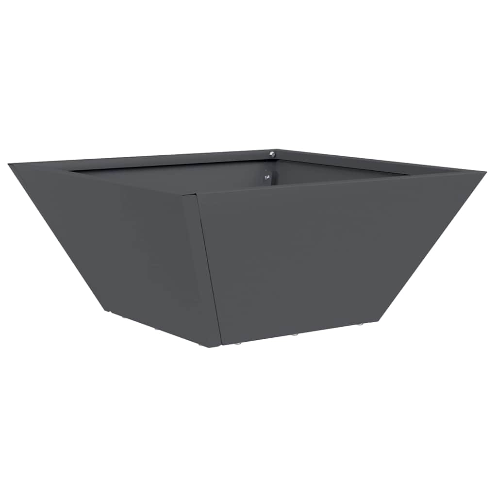 Hagebowl Blomsterkasse Antrasitt 35 x 35 x 15 cm i Stål.