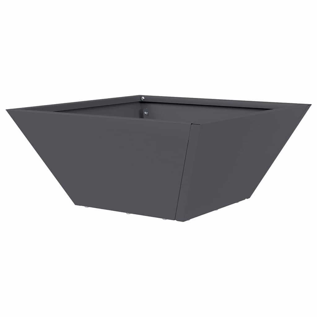 Hagebowl Blomsterkasse Antrasitt 35 x 35 x 15 cm i Stål.
