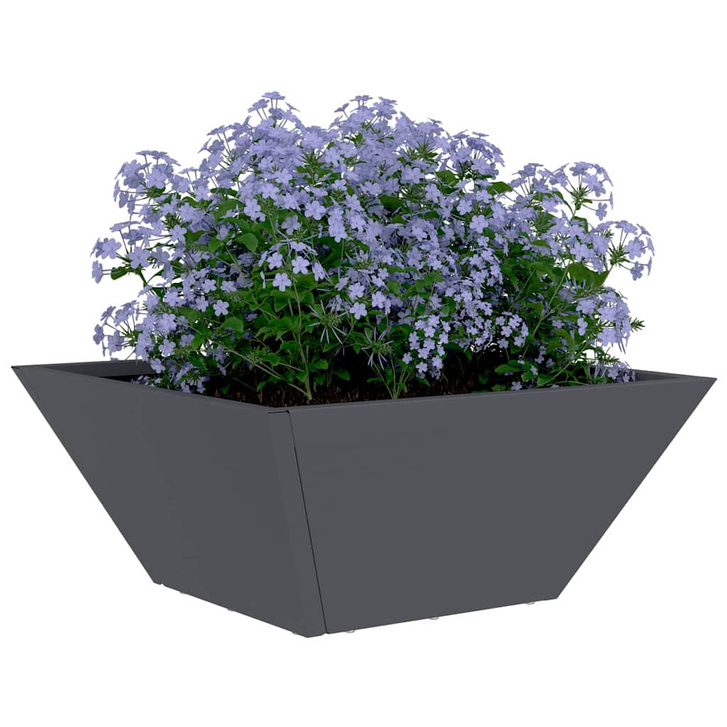 Hagebowl Blomsterkasse Antrasitt 35 x 35 x 15 cm i Stål.