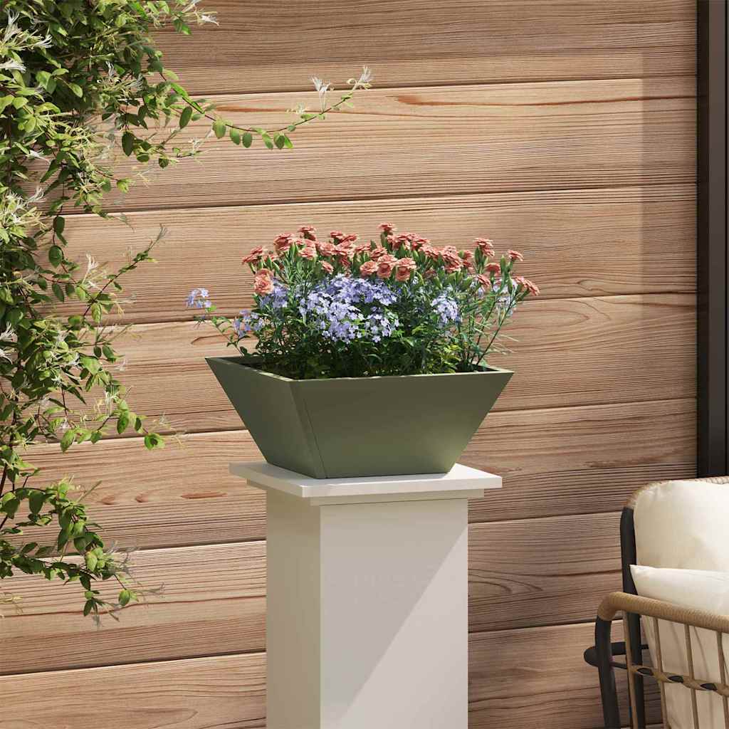 Hagebolle Plante 5 pcs Olivengrønn 35 x 35 x 15 cm Stål