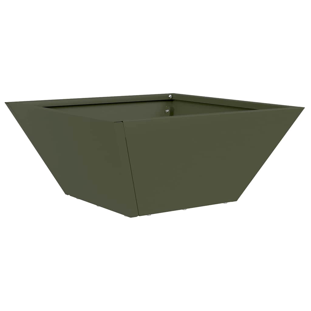 Hagebolle Plante 5 pcs Olivengrønn 35 x 35 x 15 cm Stål