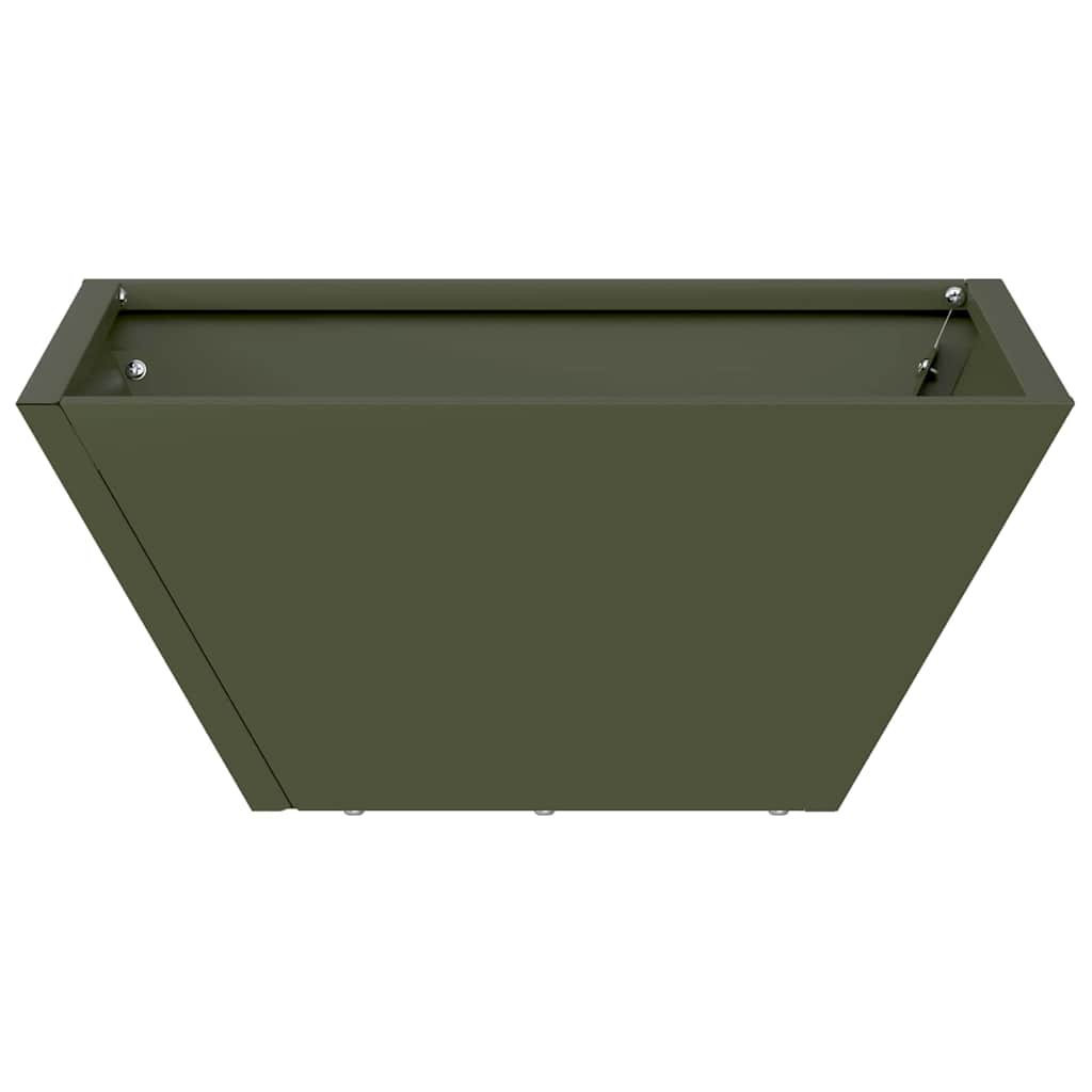 Hagebolle Plante 5 pcs Olivengrønn 35 x 35 x 15 cm Stål