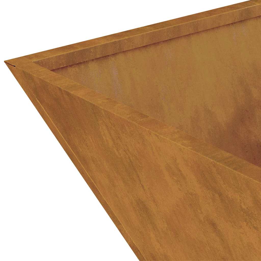 Hagebolle planterkasse 35x35x15 cm, værbestandig stål