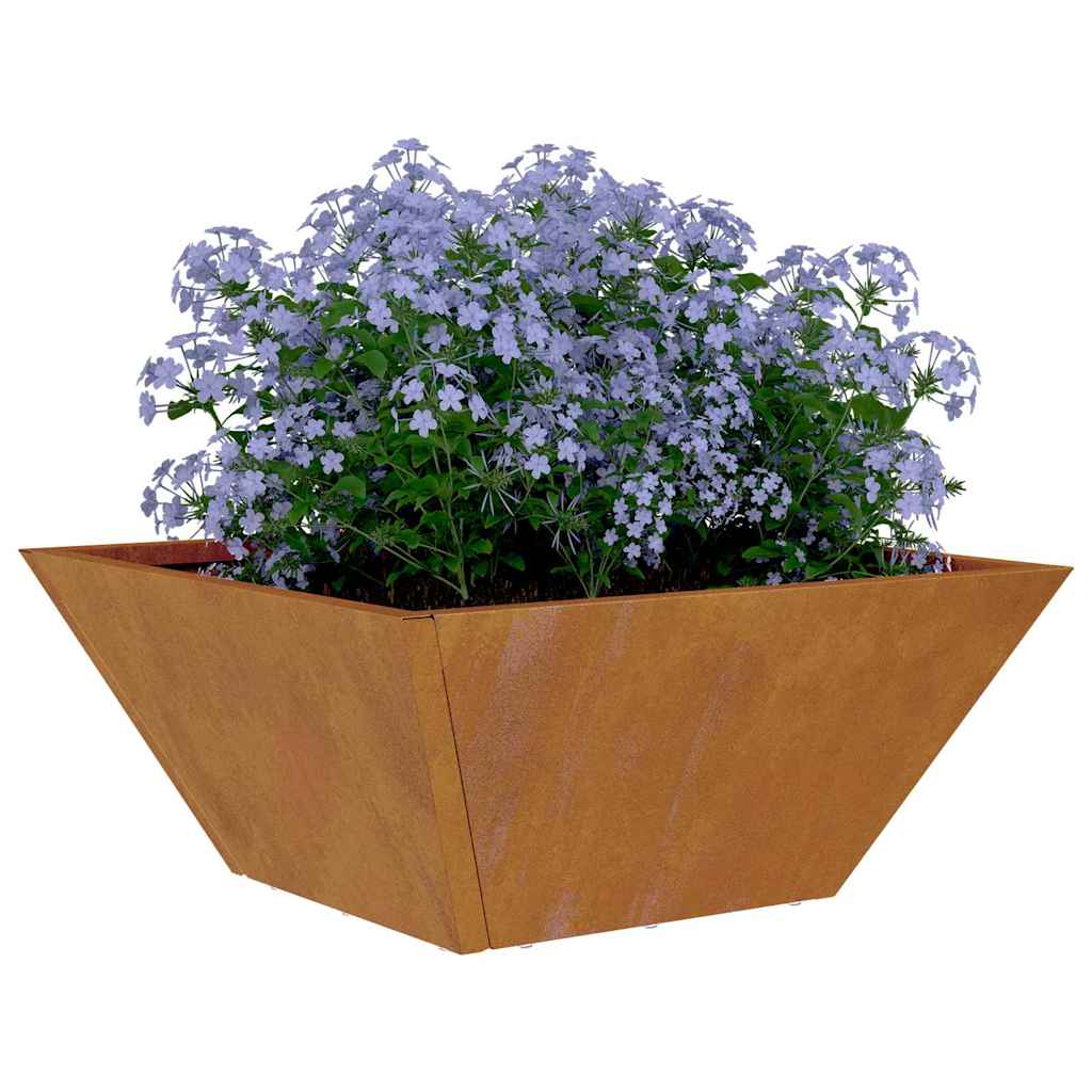 Hagebolle planterkasse 35x35x15 cm, værbestandig stål