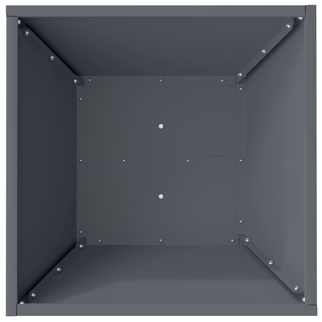 Hagebolle Potte Grå 40x40x15 cm i Stål