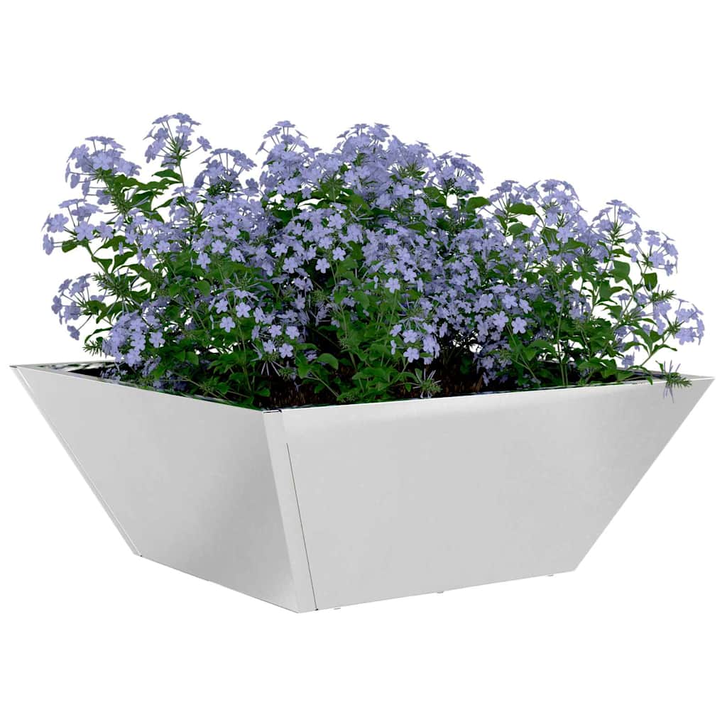 Plantekasser - 5 stk, 40x40x15 cm, Rustfritt Stål
