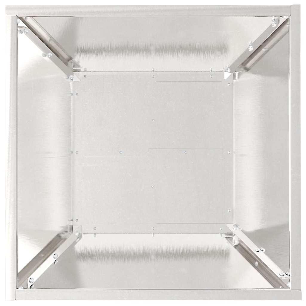 Plantekasser - 5 stk, 40x40x15 cm, Rustfritt Stål