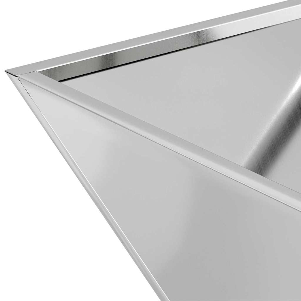 Hagebolle Planter - 5 stk, 40x40x15 cm, Galvanisert Stål