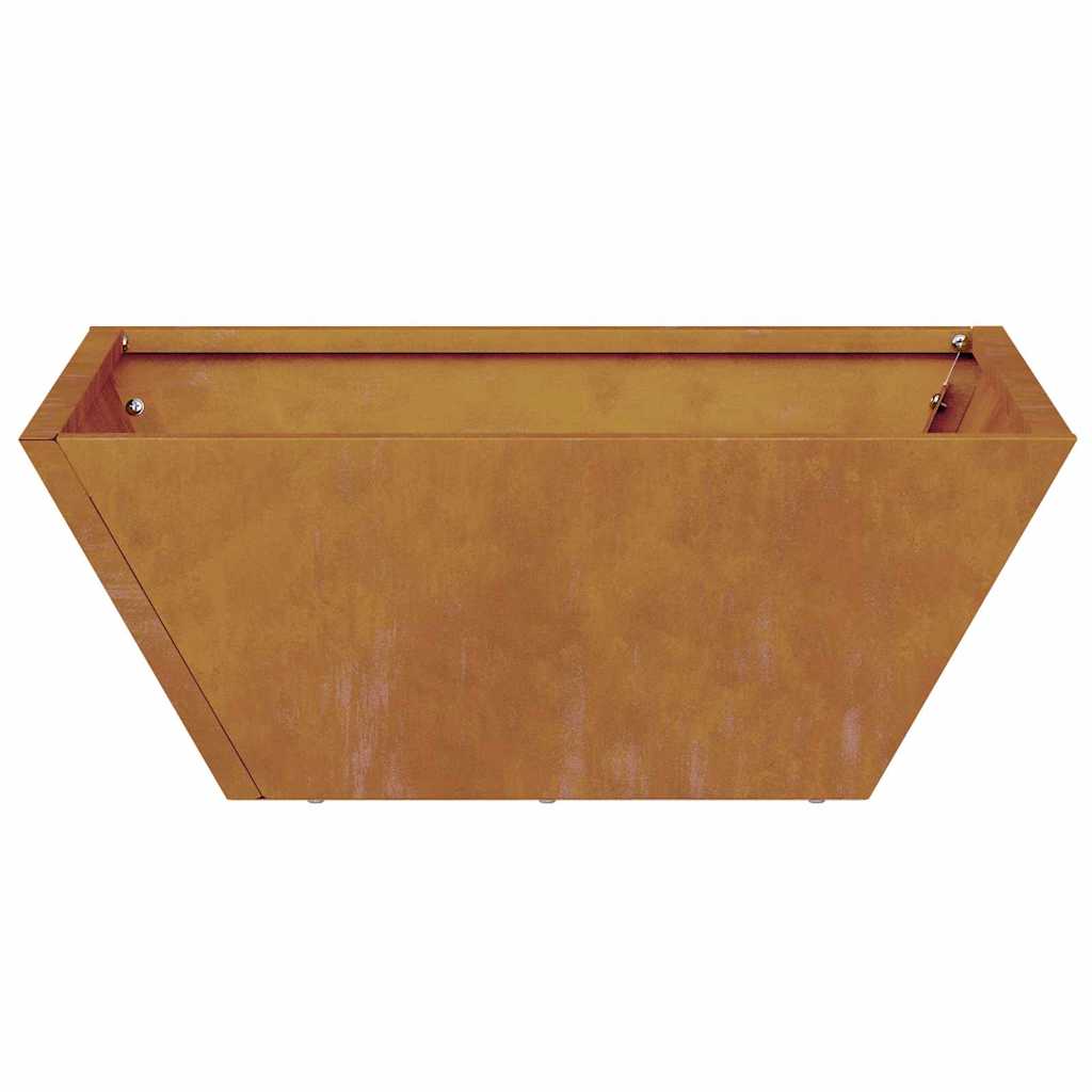 Hagebolle Blomsterkasse 40x40x15 cm i Weathering Steel