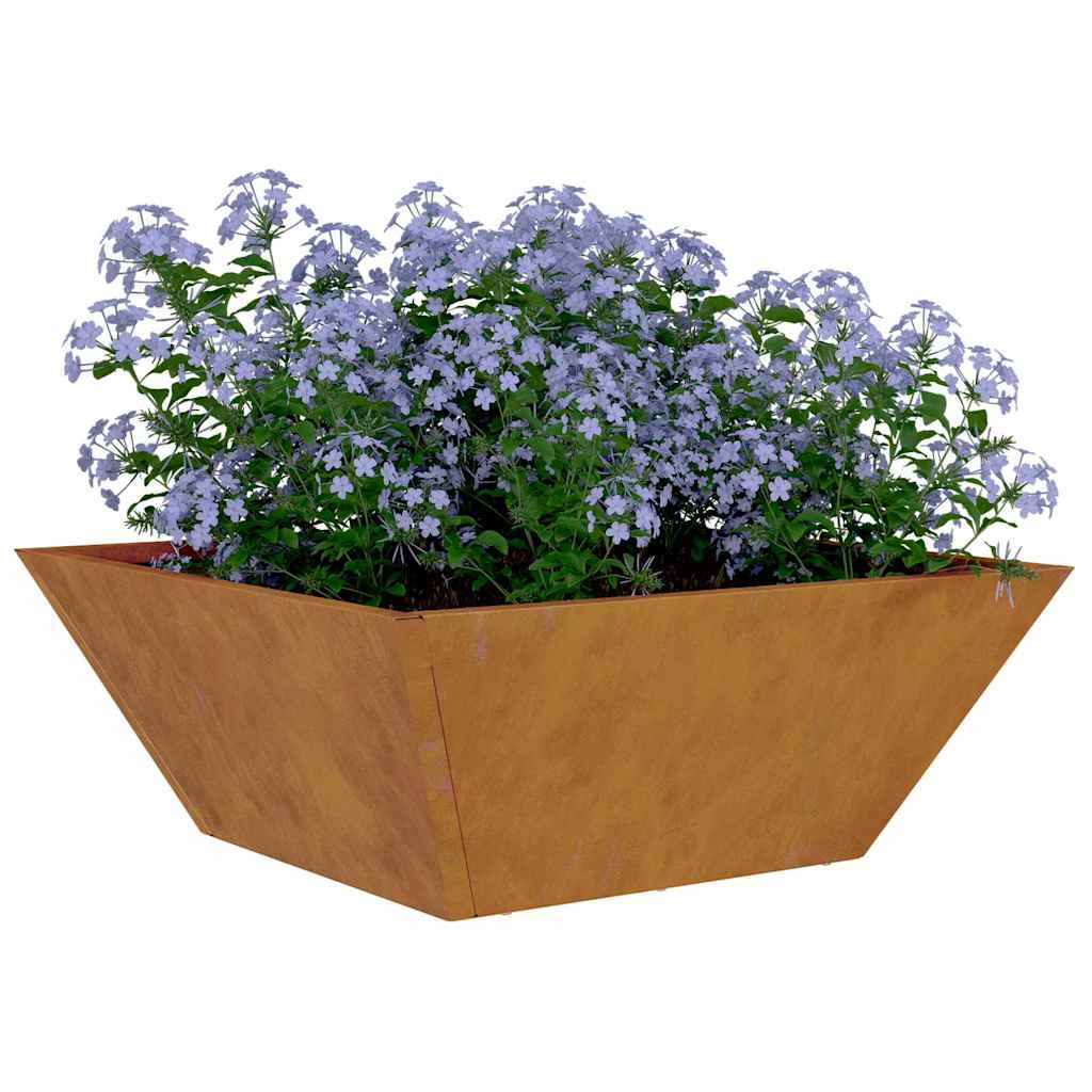 Hagebolle Blomsterpotter 5 stk 40x40x15 cm Værfast Stål