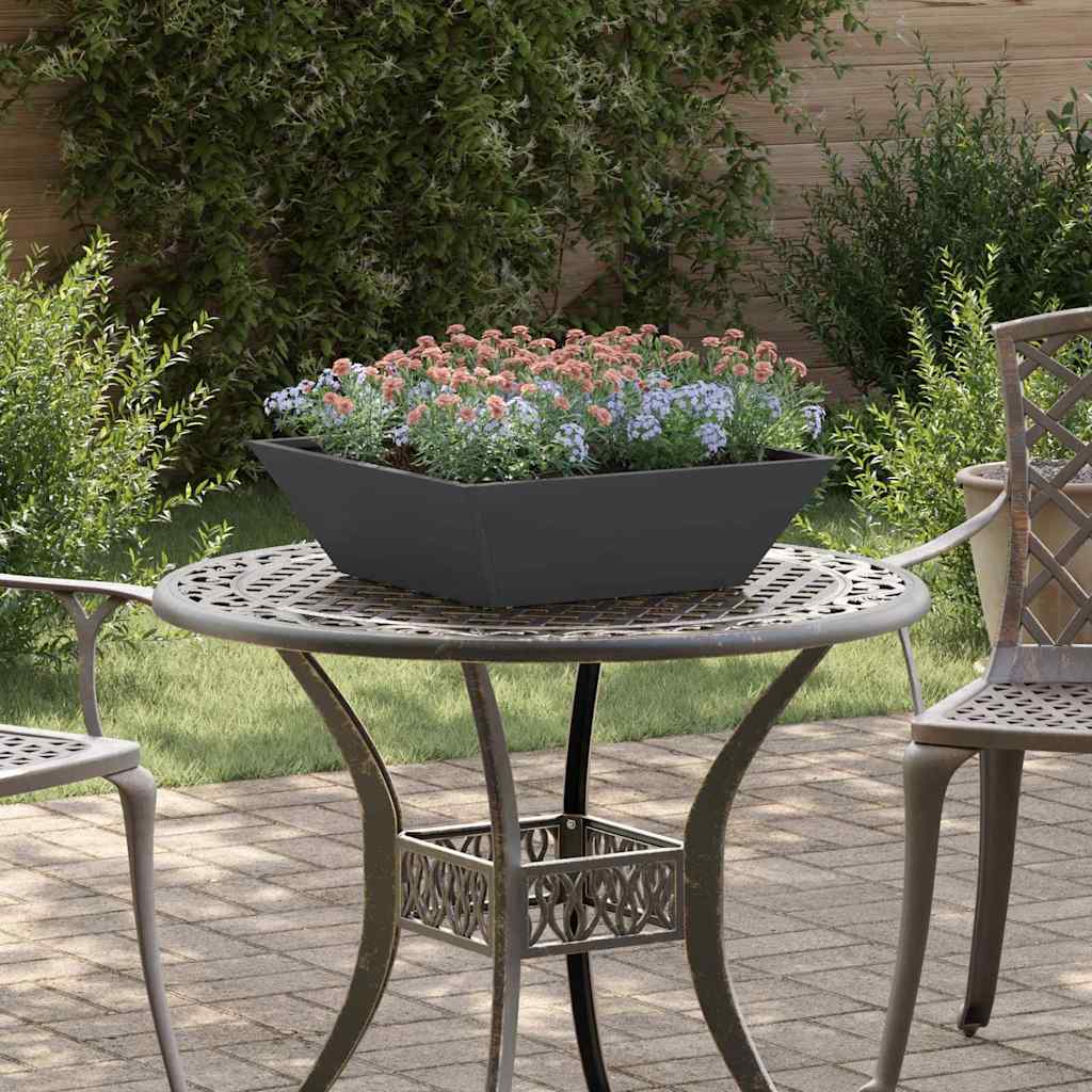 Hagebolle Plantere, 5 stk, Svart, 50x50x15 cm, Stål