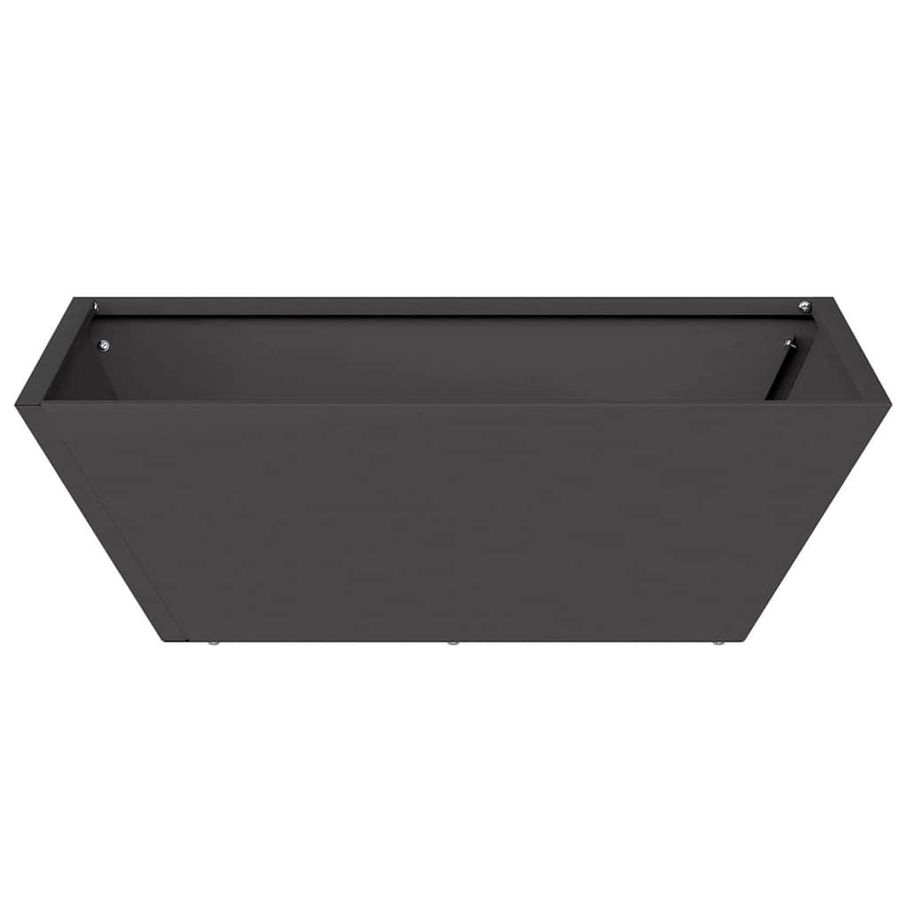 Hagebolle Plantere, 5 stk, Svart, 50x50x15 cm, Stål