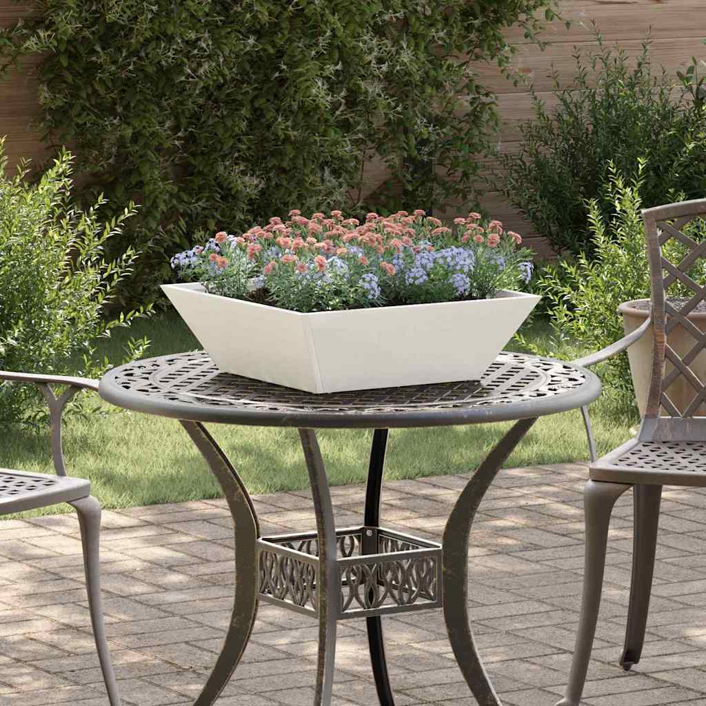 Hagebolle Plante 5 pcs Hvit 50 x 50 x 15 cm Stål