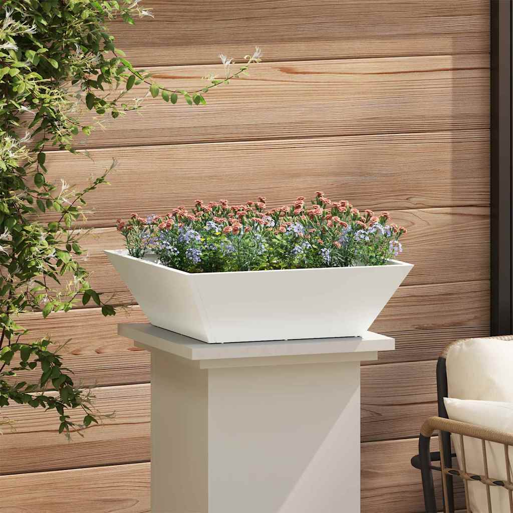 Hagebolle Plante 5 pcs Hvit 50 x 50 x 15 cm Stål