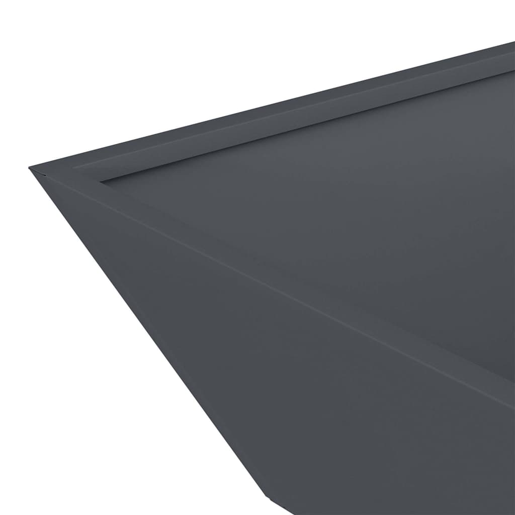 Hagebolle Planter 5 stk Antrasitt 50x50x15 cm Stål