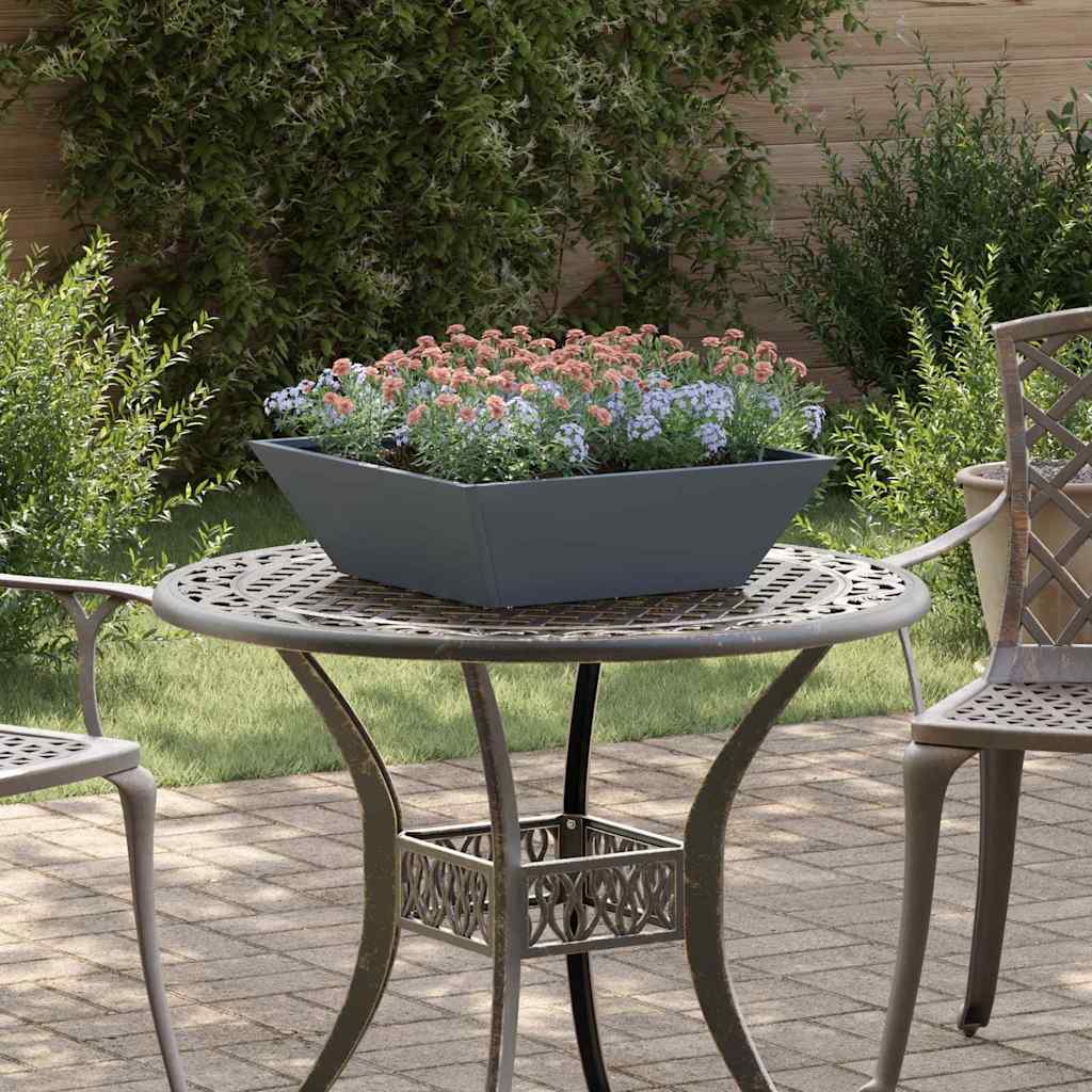Hagebolle Planter 5 stk Antrasitt 50x50x15 cm Stål