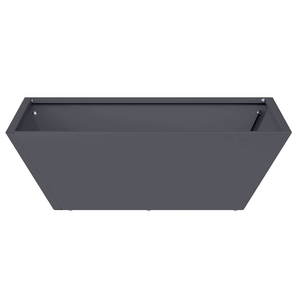 Hagebolle Planter 5 stk Antrasitt 50x50x15 cm Stål