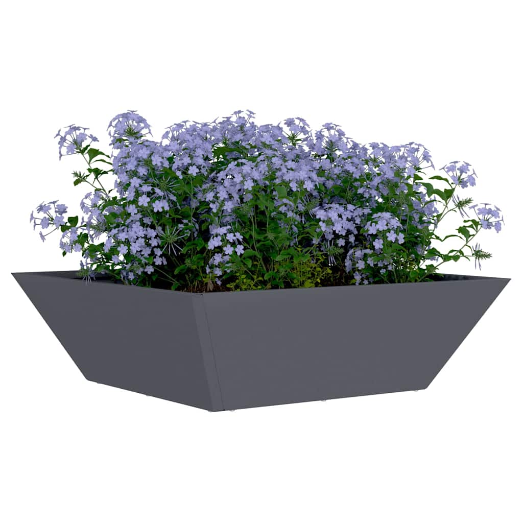 Hagebolle Planter 5 stk Antrasitt 50x50x15 cm Stål