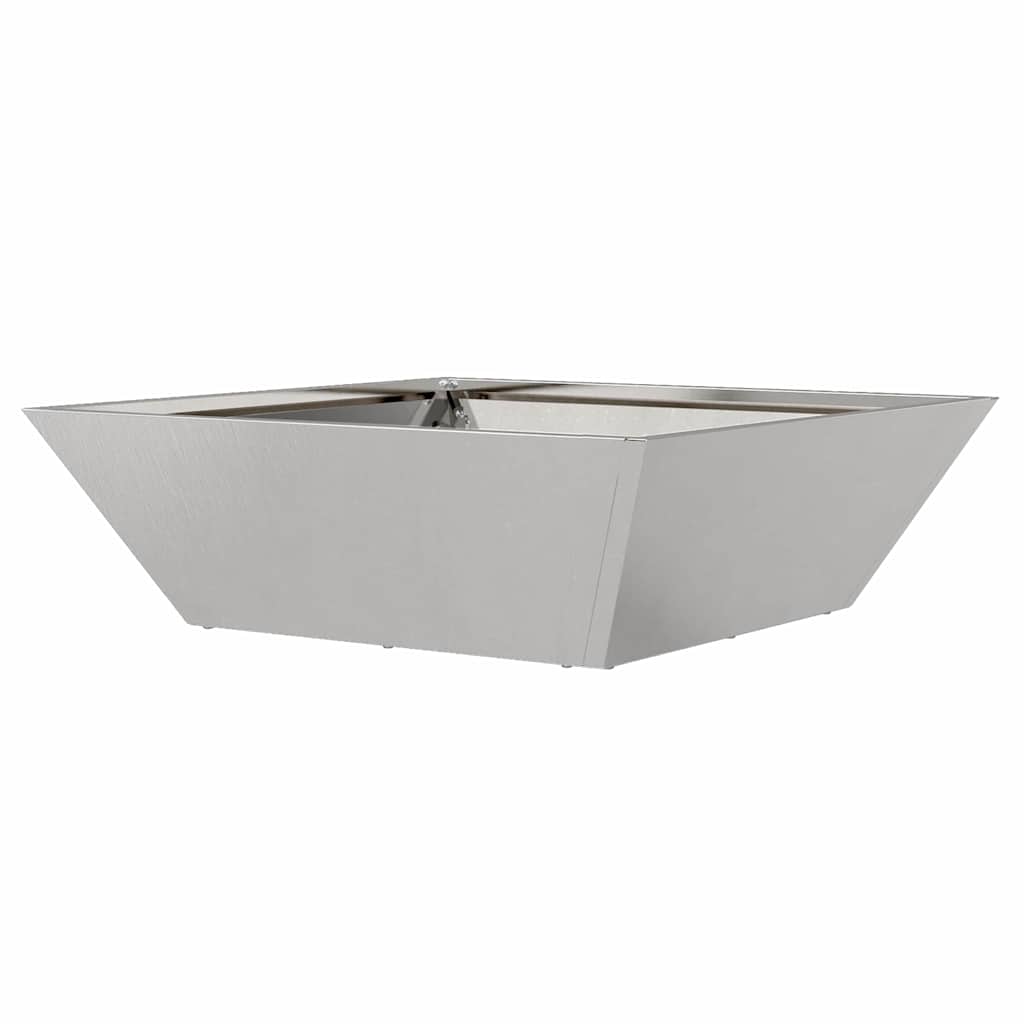 Hagebolle Plantekasse 50 x 50 x 15 cm i Rustfritt Stål