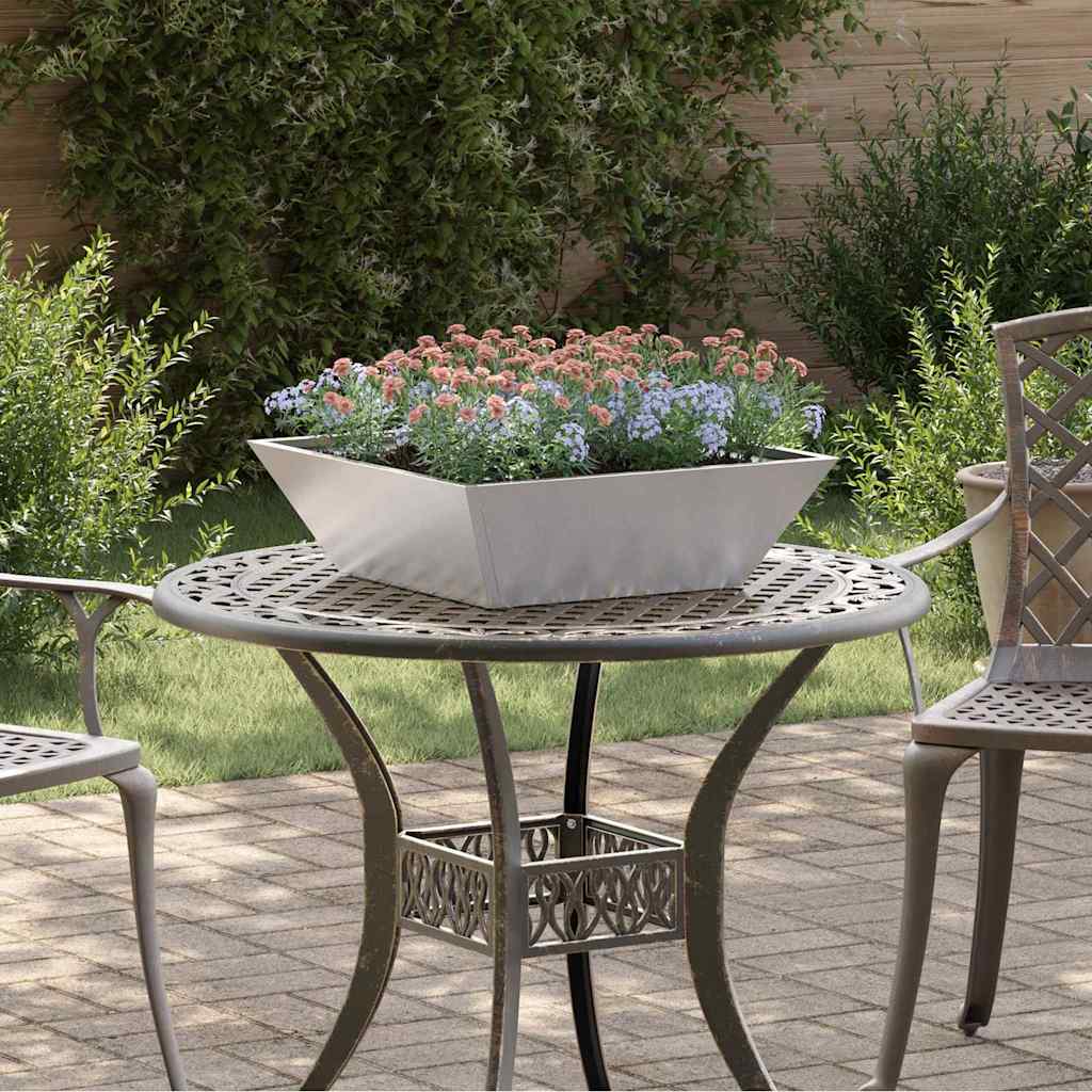 Hagebolle planter, 5 stk, 50x50x15 cm i rustfritt stål.